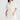Front view of the Sandra Dress in Porcelain featuring a collared neckline, button-through front, and removable waist tie.