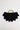 Santana Bag Black featuring a hand-crocheted black design with a scalloped hem and dual brass-tone ring handles.
