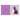 Sassi Touch & Feel Book showcasing the colour purple with an eggplant textured insert and a cute rabbit illustration.