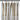 Front view of the Sheer Linen Curtain in Tabac hanging from clips, featuring a bold vertical stripe design, sheer finish, and all-round fringe detail in a cotton-linen blend.