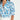 Sienne Top medium shot focusing on the delicate illustrative Song Bird floral pattern, raglan sleeve gathers at the sleeve head, and button-through V-neckline.