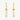 Studio product view of the gold-plated Sierra Earrings showcasing their cascading drop design with marquise and pear-cut sky blue topaz and central citrine stones.