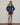 Sloan Top Navy Vintage Floral front view on a model crafted from pure ramie with a vintage floral print.