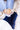 Navy ribbed wool socks