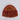 Front flat lay view of the Solver Beanie in spice featuring a cosy ribbed texture and classic fitted silhouette.
