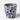 Artisan-crafted stoneware Splatter Tumbler in Blue, featuring hand-painted artistic splatters.