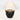 Large black lamp with natural shade
