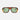The Morgan tortoise/sage sunglasses featuring a modern aviator frame and green lenses in a front view.