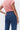 Back view detail of the Kireina Freya Jean in Ribbed Mid Blue showcasing the classic rear pockets, from The White Place Australia.