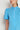 Valour Dress Lagoon showing a close-up of the button-through bodice and short gathered sleeves with cuffs.