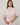 Virginia Mini Dress Baby Pink close up view highlighting the classic point collar and button down front.