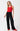 Weston Pant Black/Lurex front view featuring front and back leg pin tuck seam detailing.