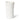 Front view of the 30cm white organic tall ceramic vase highlighting its minimalist aesthetic and tall cylindrical design.