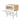 White Zoe Bedside by MRD - available at the white place, orange