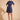 Odyssey poplin dress in navy by Alessandra