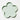 flower shaped tray in mint green