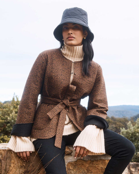 Trill jacket toast leopard