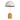 Half dome lamp with wooden base