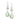 Sterling Silver Pearl and Stone - 50mm drop