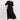 Claudia dress in black linen - Free Shipping
