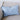 blue 40x60cm luca linen cushion at the white place