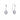 white opalite earring